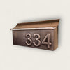 Custom order Handmade Copper Mailbox with House Numbers