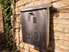 Extra Large Copper Mailbox with embossed house numbers