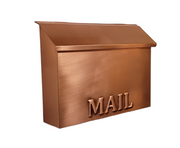 Wall Mount Large Mailbox, Flush Mount Copper Mailbox