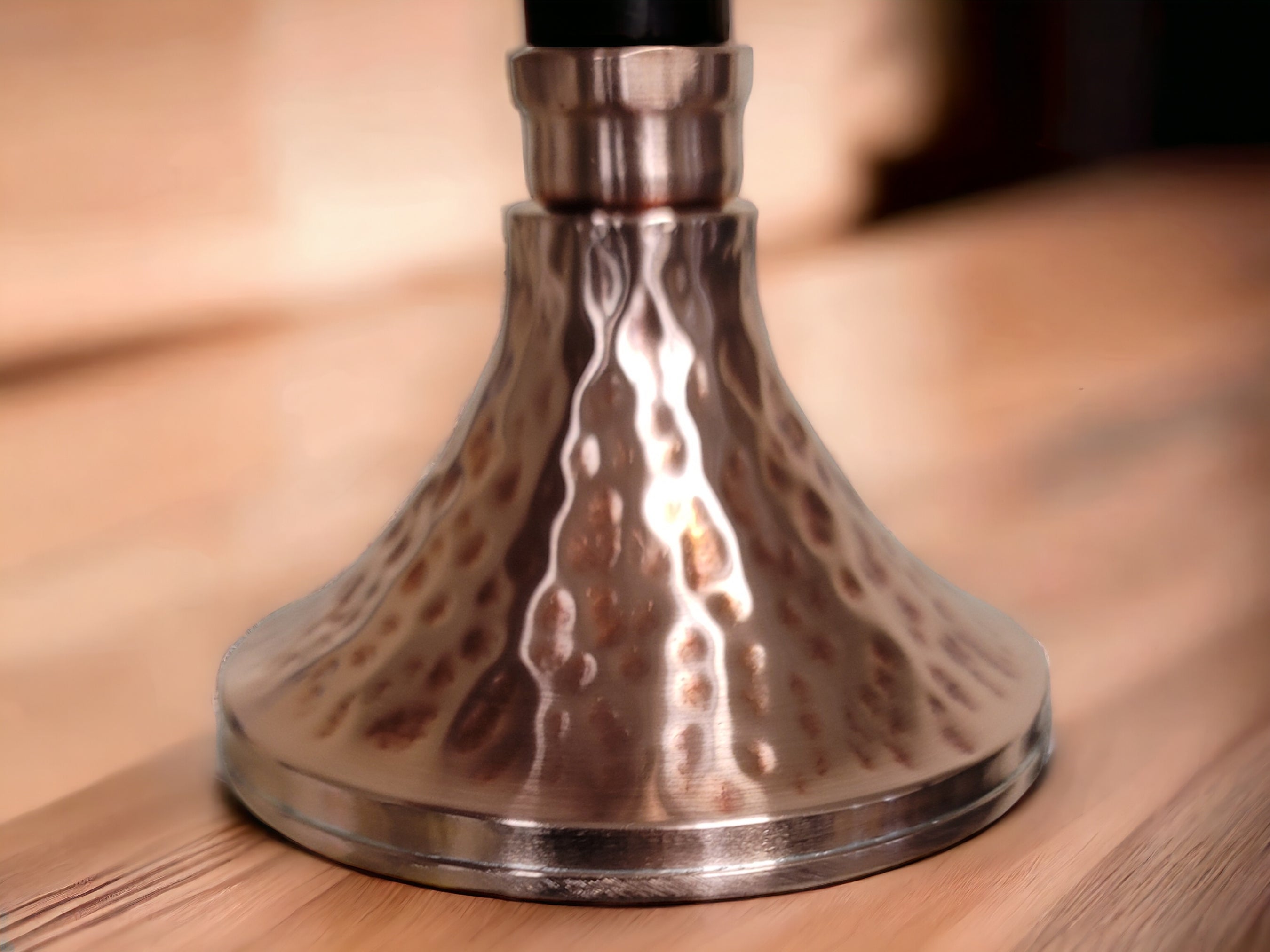 Unlacquered Hand hammered Rain Shower Head, 3.5" Copper Shower Head