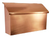 Copper Mailbox Wall Mount, Modern Decorative Outdoor Mailbox