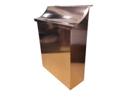 Extra large copper Mailbox with curved lid