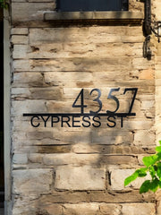 Custom Metal House Numbers - Modern Address Plaque - Durable Outdoor Sign