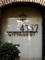 Custom Metal House Numbers - Modern Address Plaque - Durable Outdoor Sign