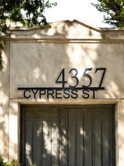 Custom Metal House Numbers - Modern Address Plaque - Durable Outdoor Sign