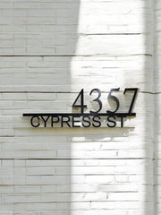 Custom Metal House Numbers - Modern Address Plaque - Durable Outdoor Sign