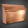 Brushed Copper Mailbox Close-up