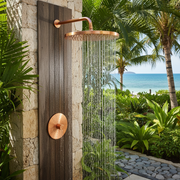Copper Shower Head Outdoor Square Corrected