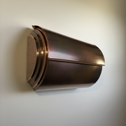 Dark Patina Copper Mailbox Square