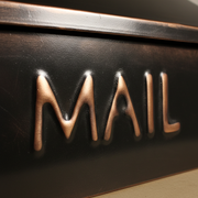 Embossed MAIL Mailbox Close-up