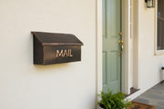 Embossed MAIL Mailbox on Painted Wall