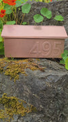 Handmade Brushed Copper Mailbox with embossed House Numbers – Premium Flush Mount