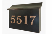 Custom order EXTRA LARGE Patina Copper Mailbox