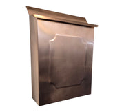 Handmade Extra Large Embossed Copper Mailbox – Flush Mount Rustic Mailbox for Outdoor Use