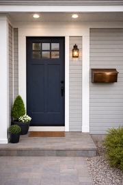 Handmade Patina Copper Mailbox – Flush Mount Rustic Mailbox for Outdoor Use