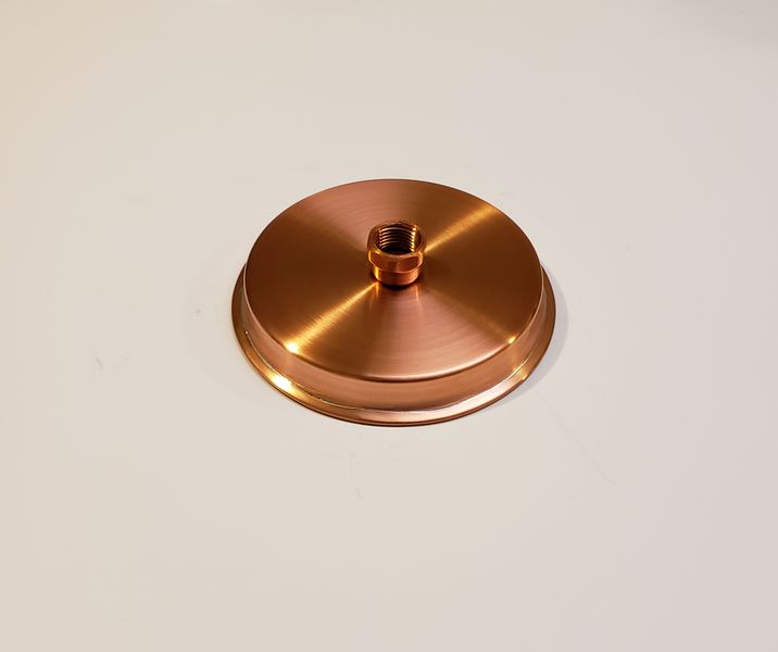 Handmade 5.5" Copper Shower Head – Luxury Rainfall Shower, Rustic Bathroom Fixture, Antique Patina Shower, Spa-Style Showerhead, Farmhouse Bathroom