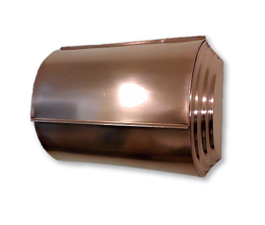 Handmade Solid Copper Mailbox – Flush Mount Rustic Mailbox for Outdoor Use